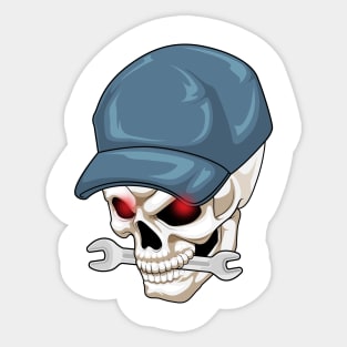 Skull Craftsman Wrench Sticker